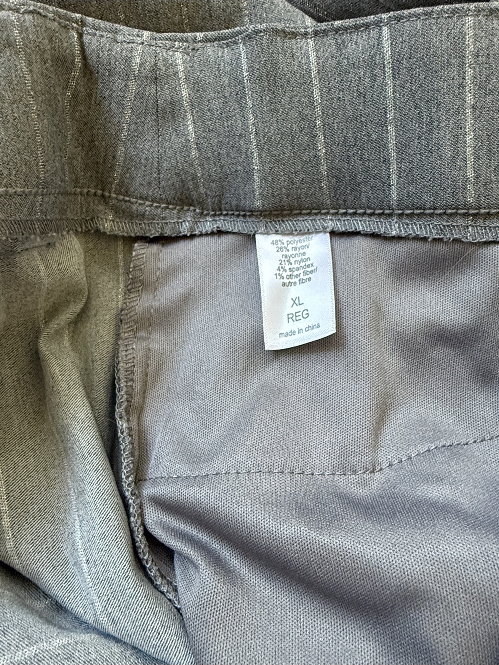 Women’s Pull On Pinstripe Bootcut Dress Pants - Picture 2 of 3